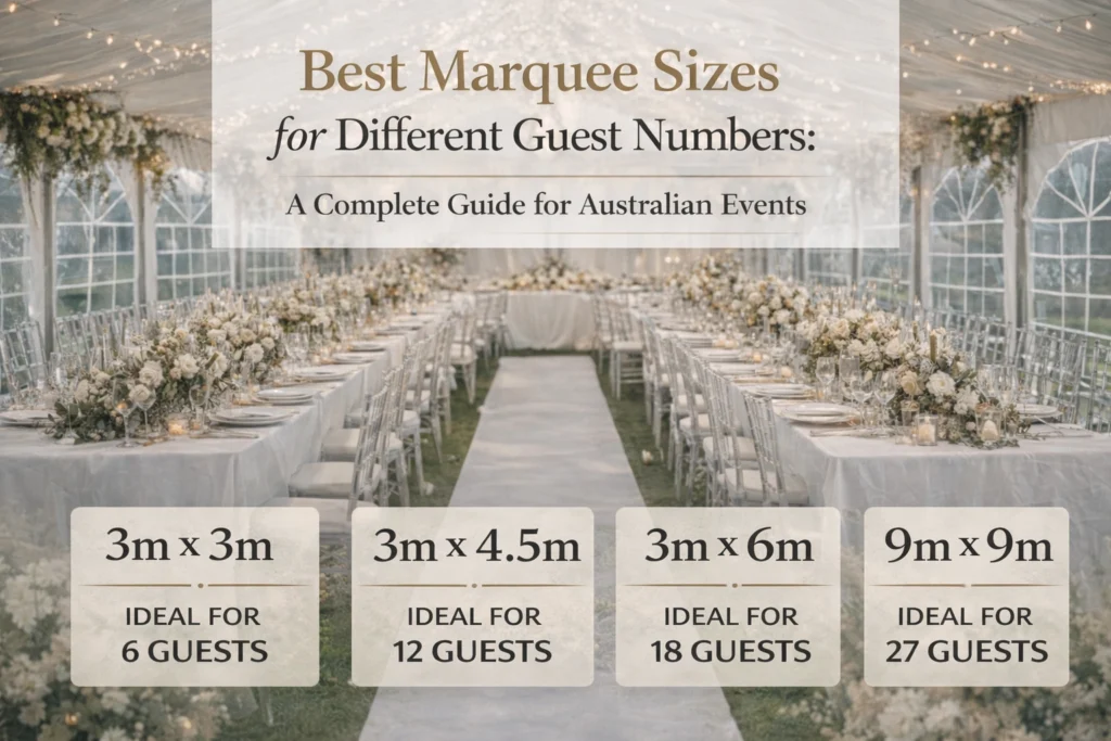 Best Marquee Sizes for Different Guest Numbers A Complete Guide for Australian Events