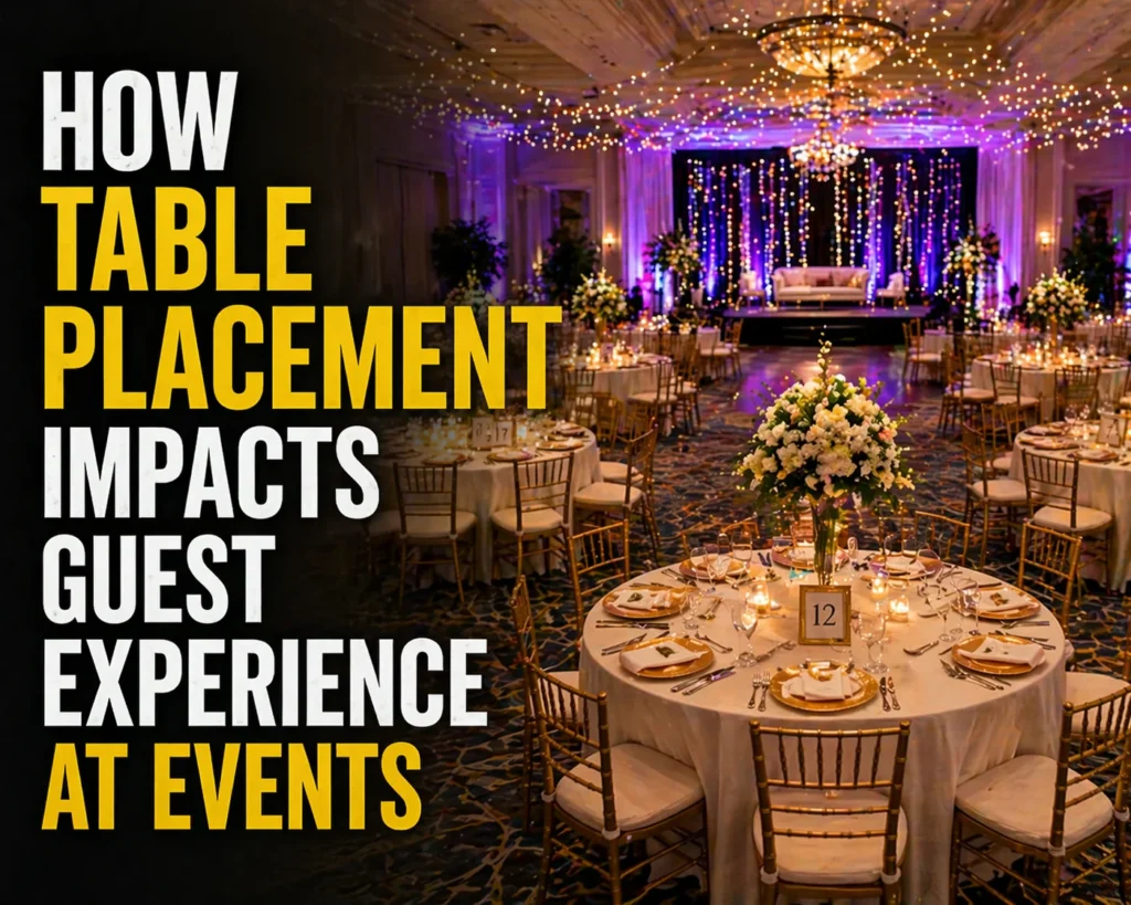How Table Placement Impacts Guest Experience at Events