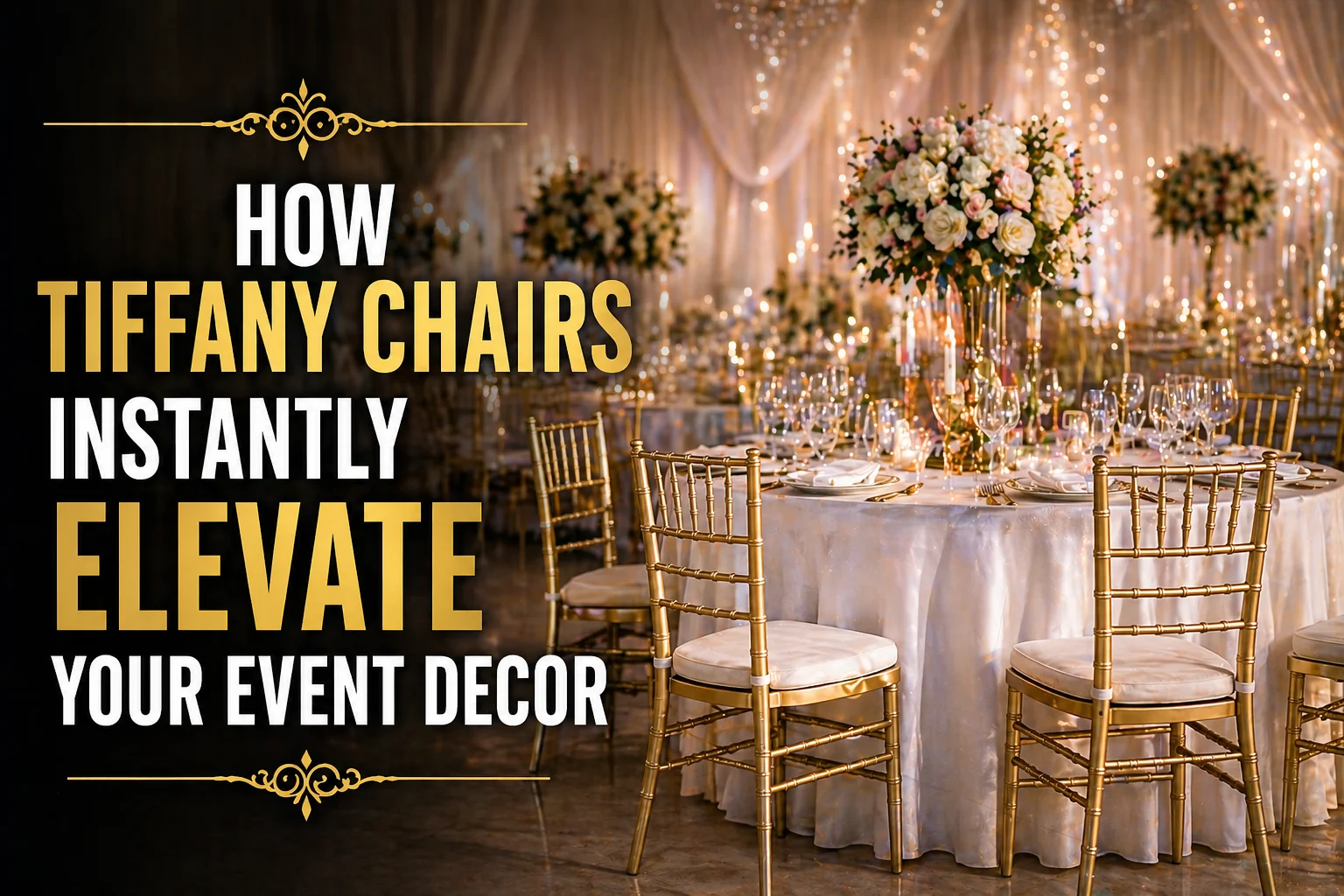 How Tiffany Chairs Instantly Elevate Your Event Decor