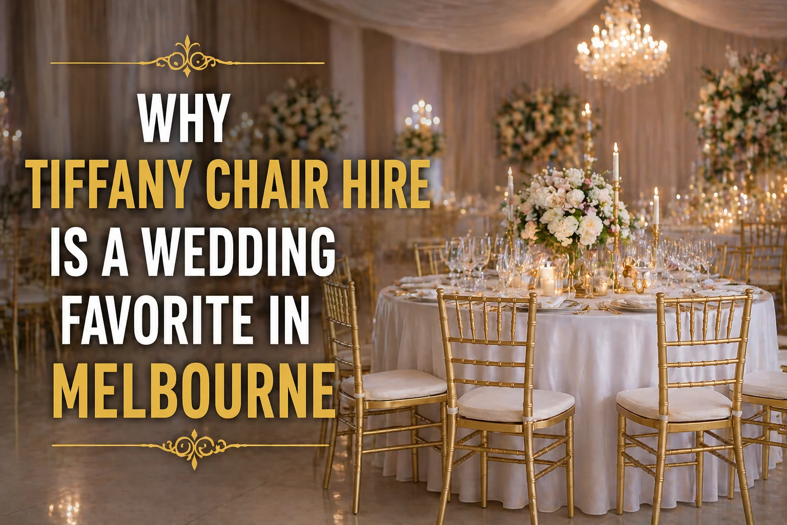Why Tiffany Chair Hire Is a Wedding Favorite in Melbourne