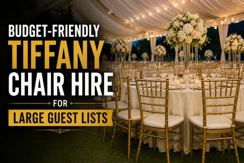 Budget-Friendly Tiffany Chair Hire for Large Guest Lists