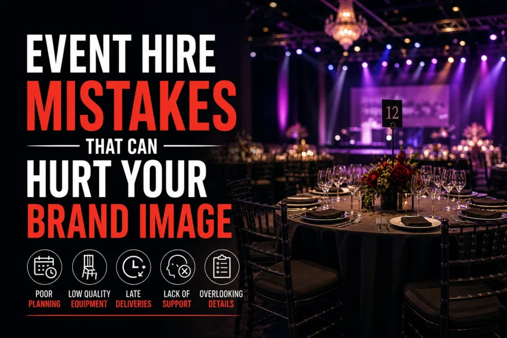 Event Hire Mistakes That Can Hurt Your Brand Image