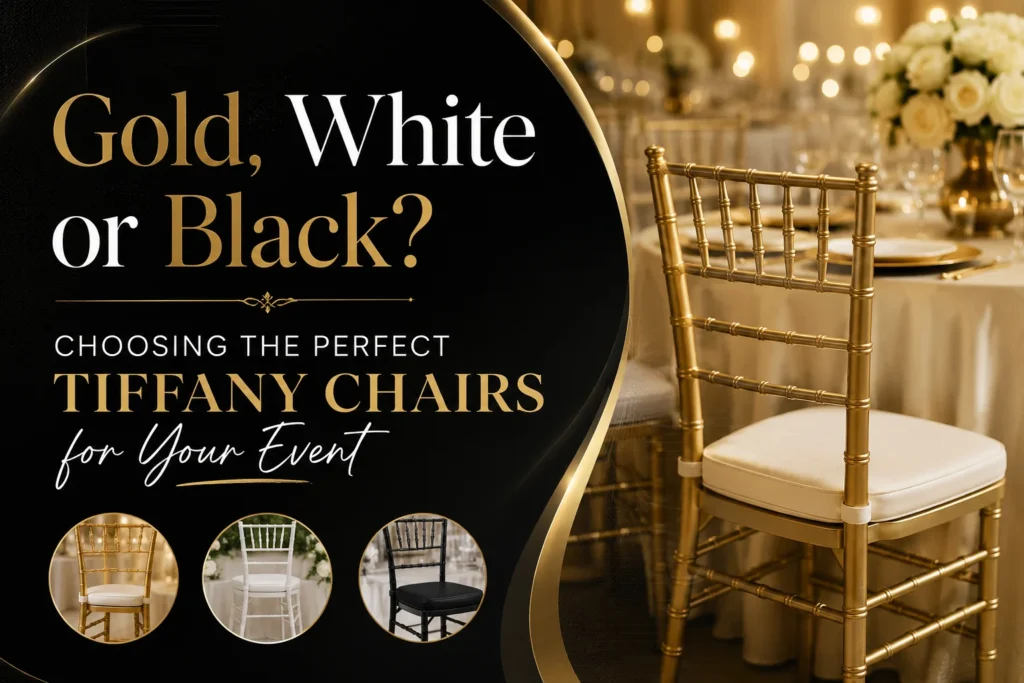 Gold, White or Black Choosing the Perfect Tiffany Chairs for Your Event