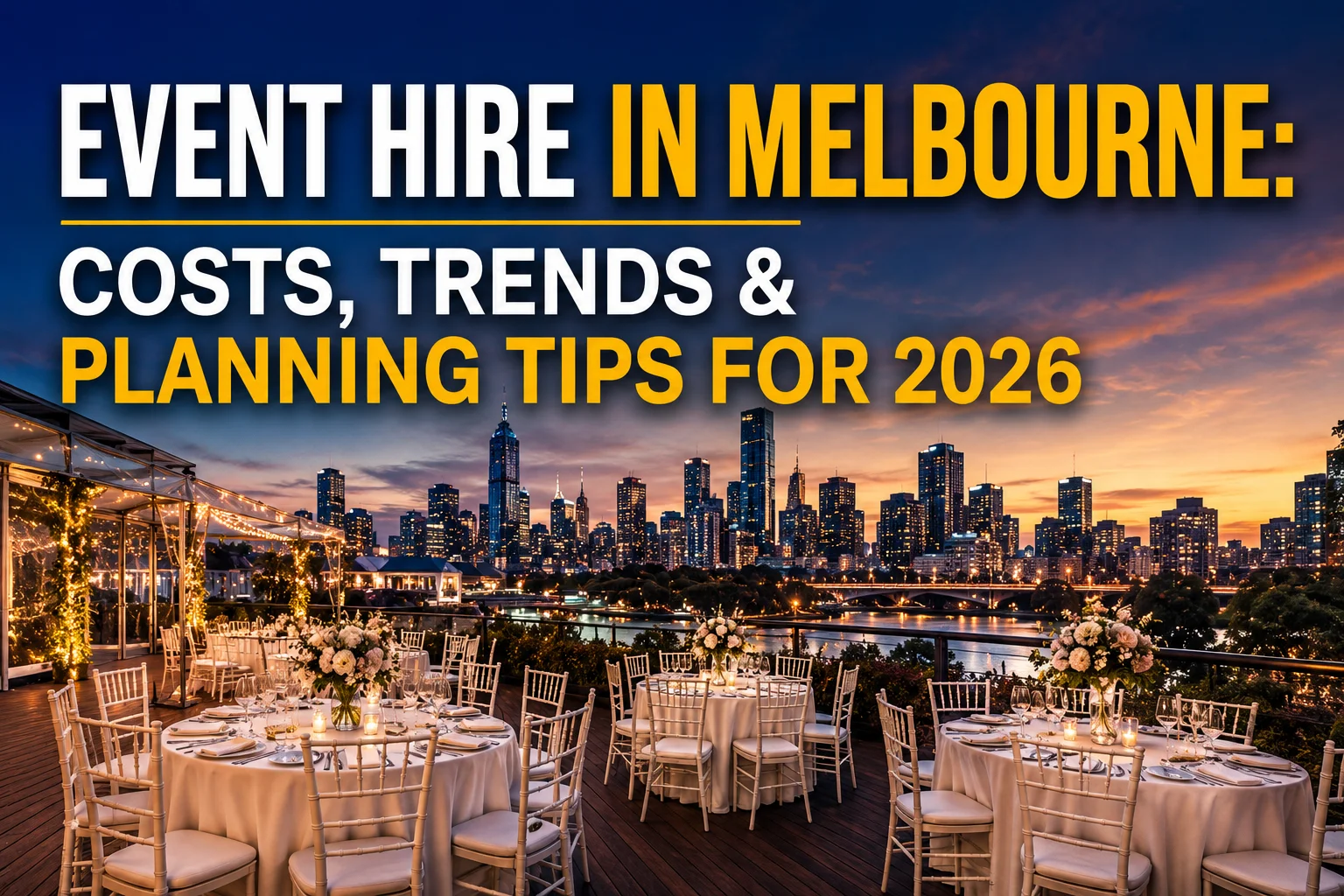 Event Hire in Melbourne Costs, Trends & Planning Tips for 2026
