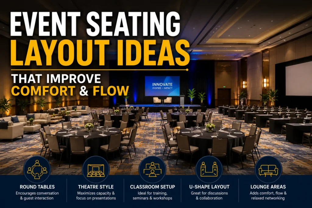 Event Seating Layout Ideas That Improve Comfort & Flow