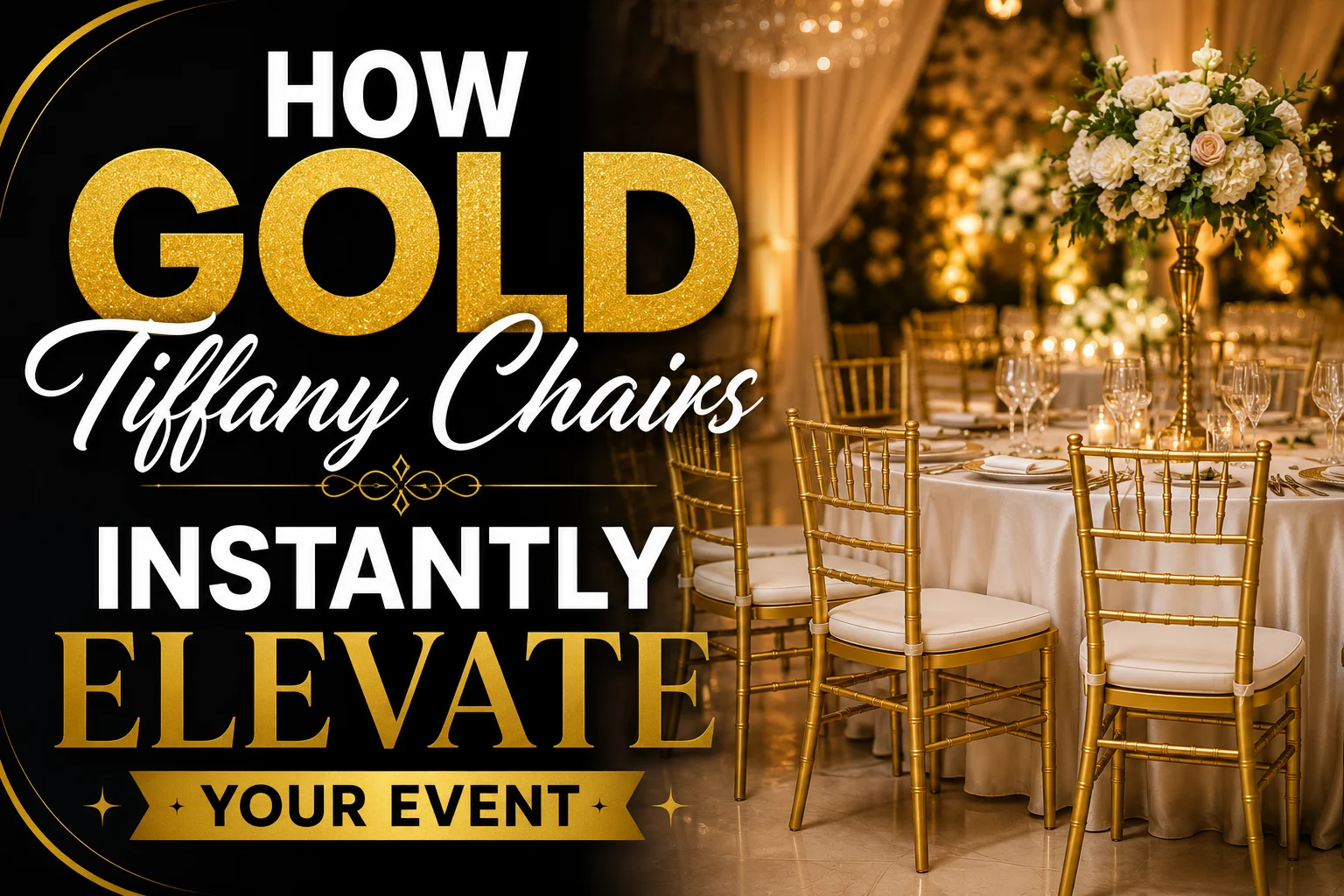 How Gold Tiffany Chairs Instantly Elevate Your Event
