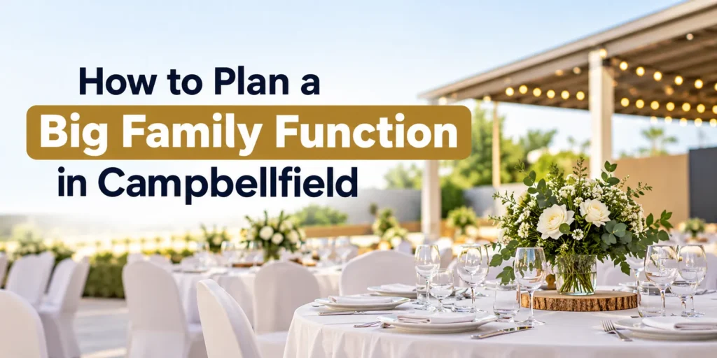 How to plan a big family function in Campbellfield with elegant event seating