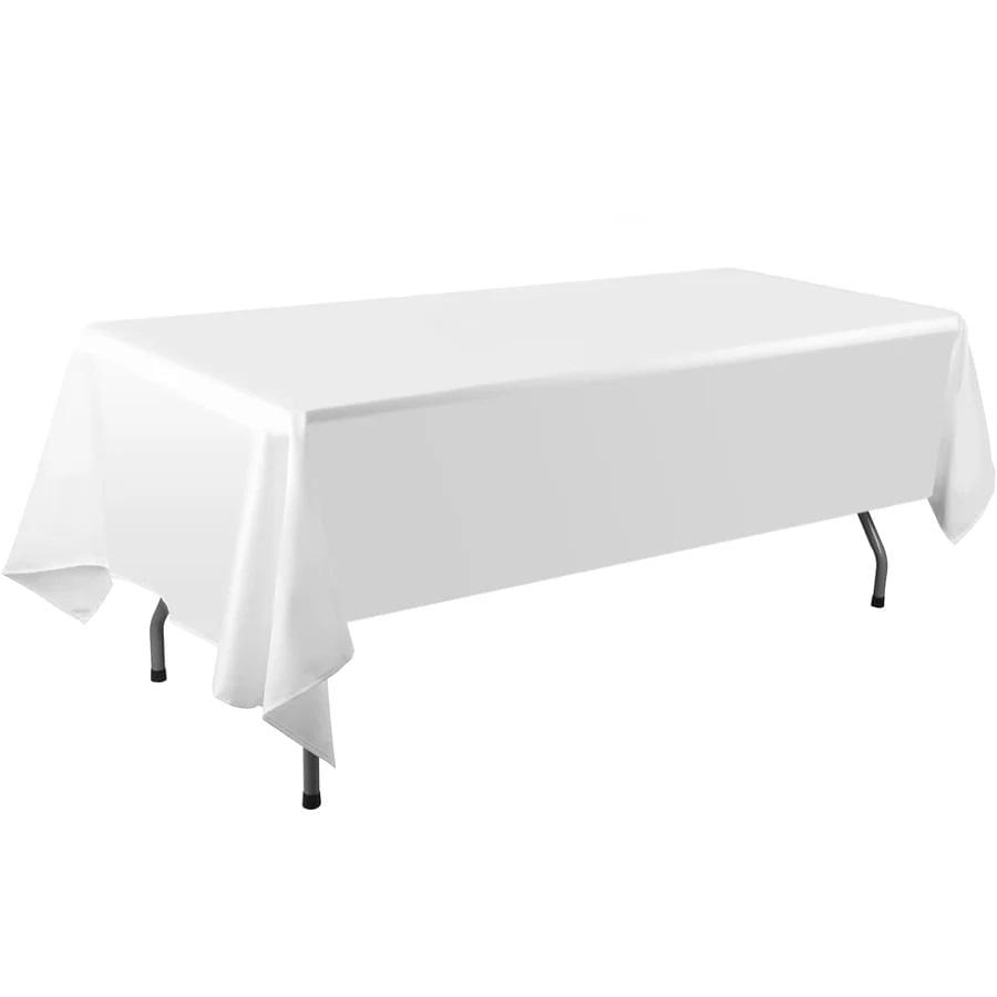 White Rectangle Table cloth Hire